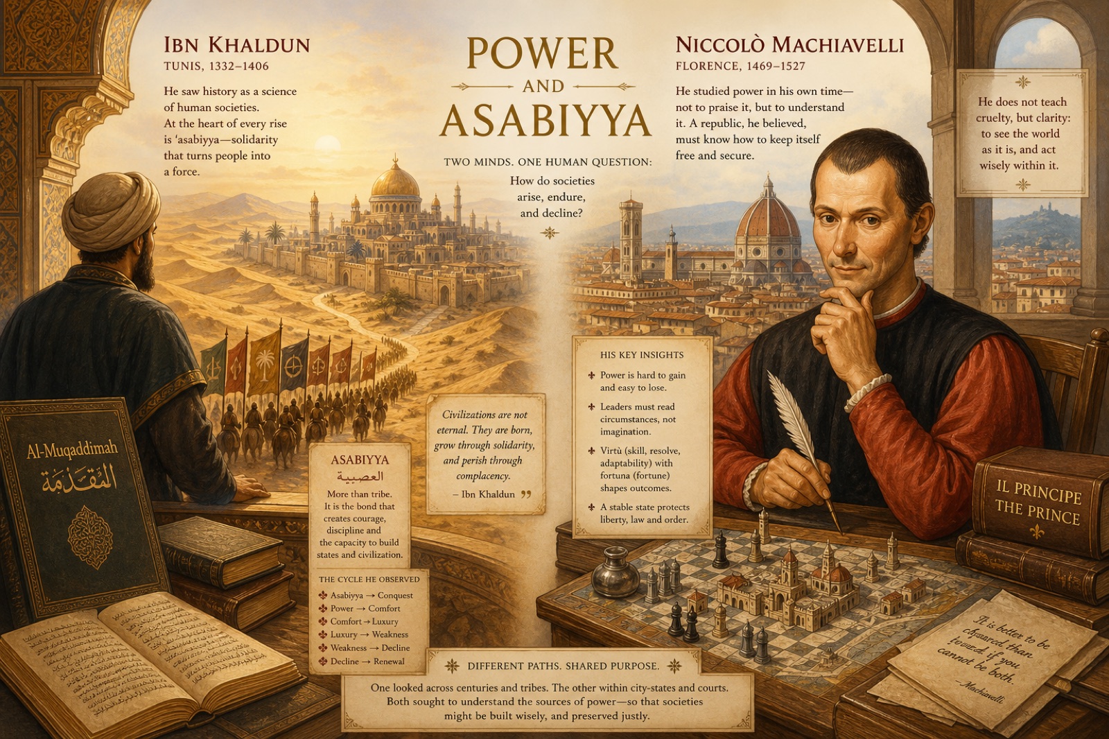 İbn Haldûn ve Machiavelli — güç